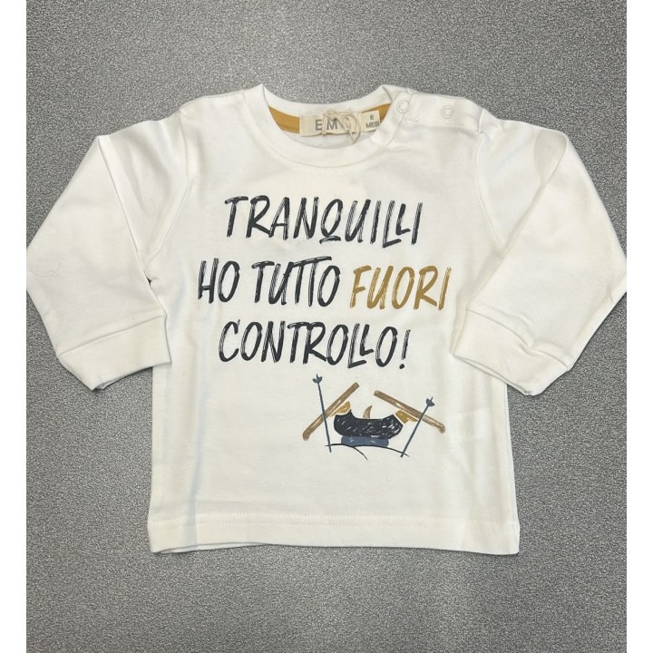 T-SHIRT M/L.”TRANQUILLI” BABY-BOY BY EMC