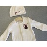 SET TUTINA + CUFFIA IN COTONE BABY GUESS