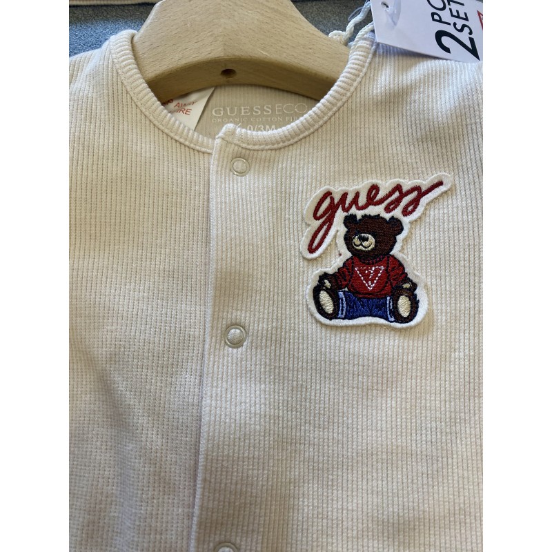 SET TUTINA + CUFFIA IN COTONE BABY GUESS